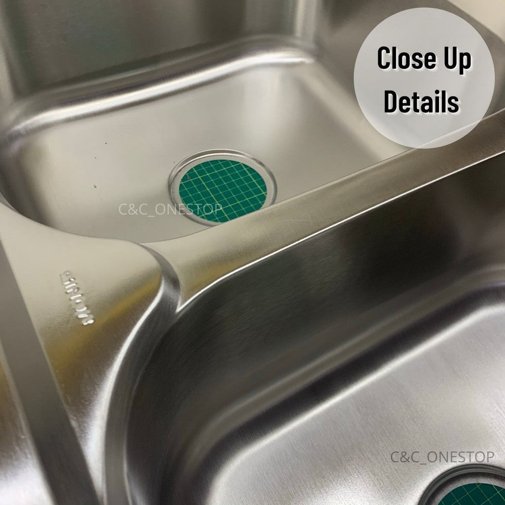 Sinor SN-8046 Stainless Double Bowl Kitchen Sink