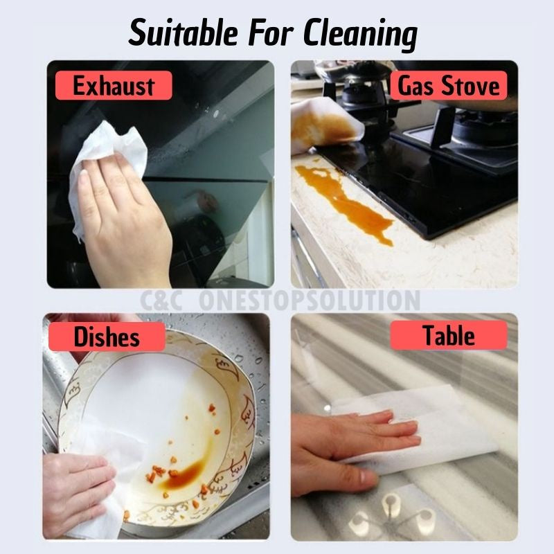 C&C 160 Sheets Kitchen Wipes Kitchen Use Wet Tissue Towel Kitchen Cleaning Wipes Kitchen Wet Wipes