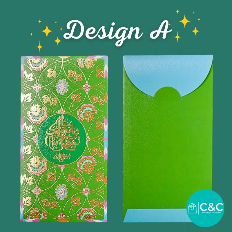 C&C 6pcs Sampul Duit Raya Premium 2026 / Raya Packet / Green Packet / Angpau Raya / Sampul Raya 2026 / Sampol Raya