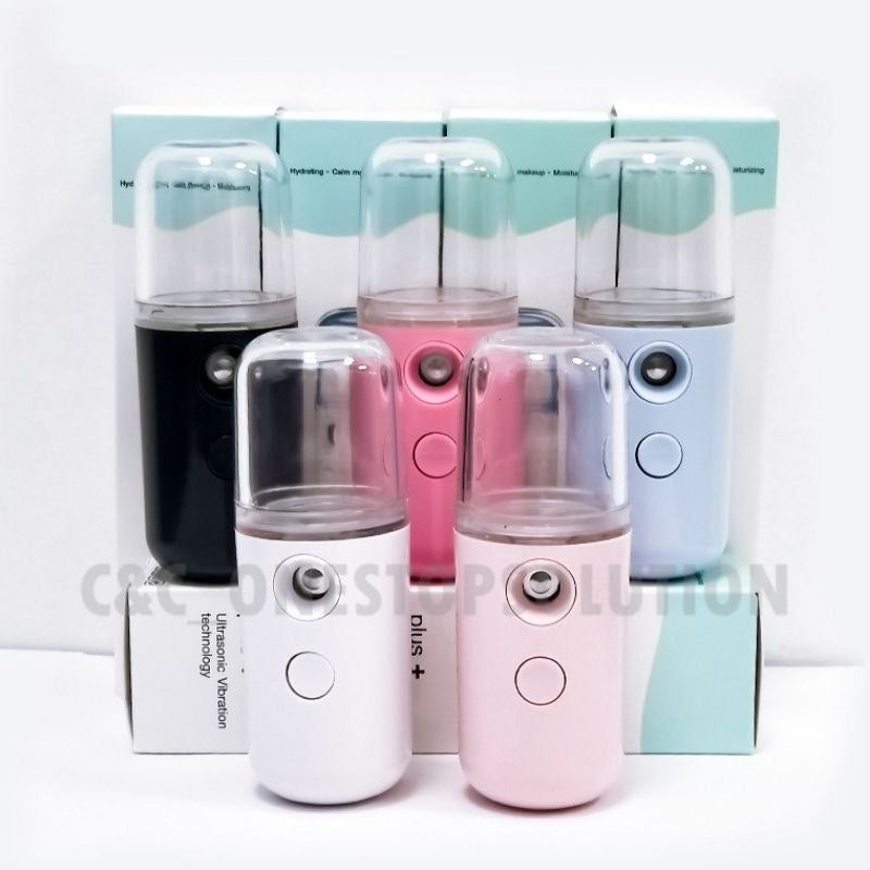 C&C 30ml Portable USB Sanitizer Spray Machine Nano Mist Spray Nano Spray Gun Alcohol Spray Face Mist Botol Sembur