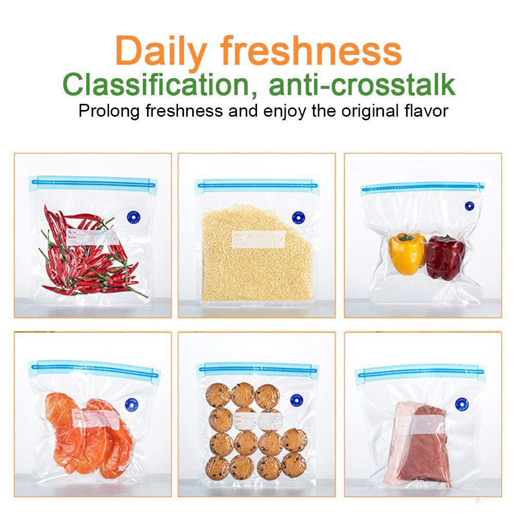 Cordless Always Fresh Food Preservation Vacuum Sealer Saver With Refill Pack Reusable Bag Portable Sealing Food Vacuum