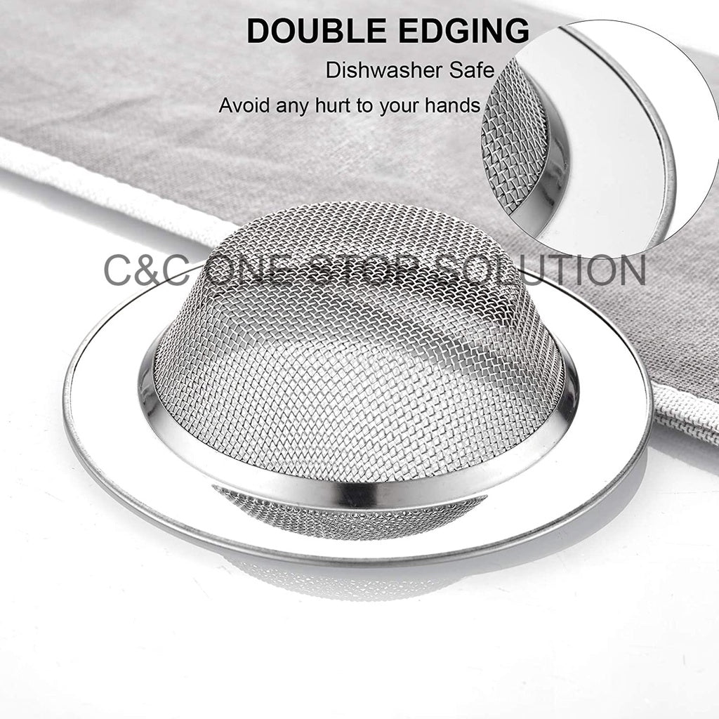 C&C STAINLESS STEEL SINK STRAINER / DRAINER Bekas Penapis Air Sinki Tapis Bejana Basuh 11.5CM Sink Filter