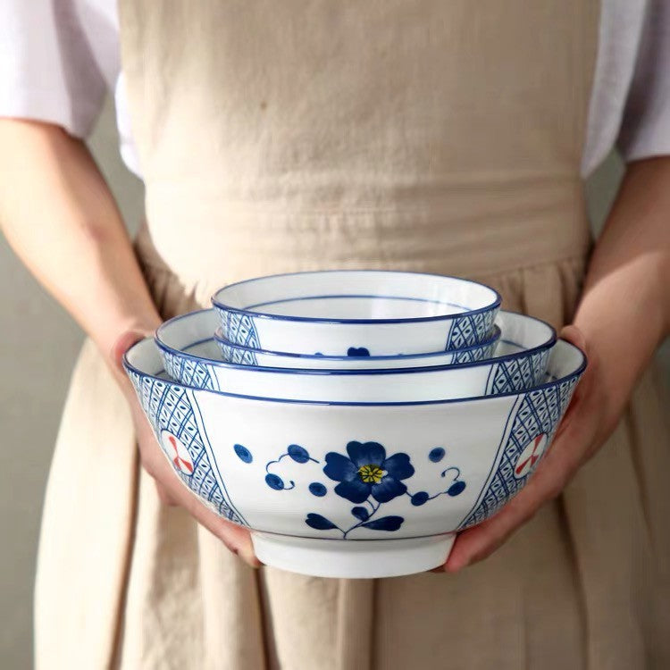 Nordic Japanese Style Ceramic Bowl/ Dining Bowl/ Soup Bowl/ Big Bowl 20cm 038