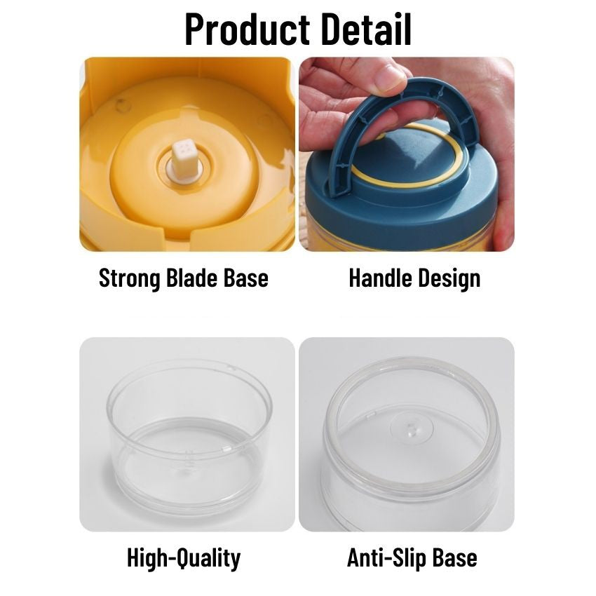 200ml Easy Manual Hand Pull Speedy Chopper Blender Mixer Mini Sharp Blade for Garlic Foof Sherdder