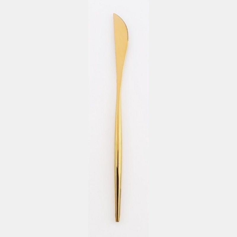Gold Cutlery Set Stainless Steel Portable Dinnerware Set Mirror Polishing Food Steak Fork Spoon Knife Chopsticks