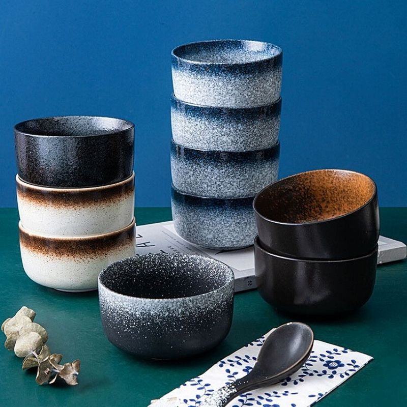 C&C Japanese Bowl Ceramic Tableware Japanese Tableware Home Restaurant Kiln Ceramic Rice Bowl Seramik Mangkuk