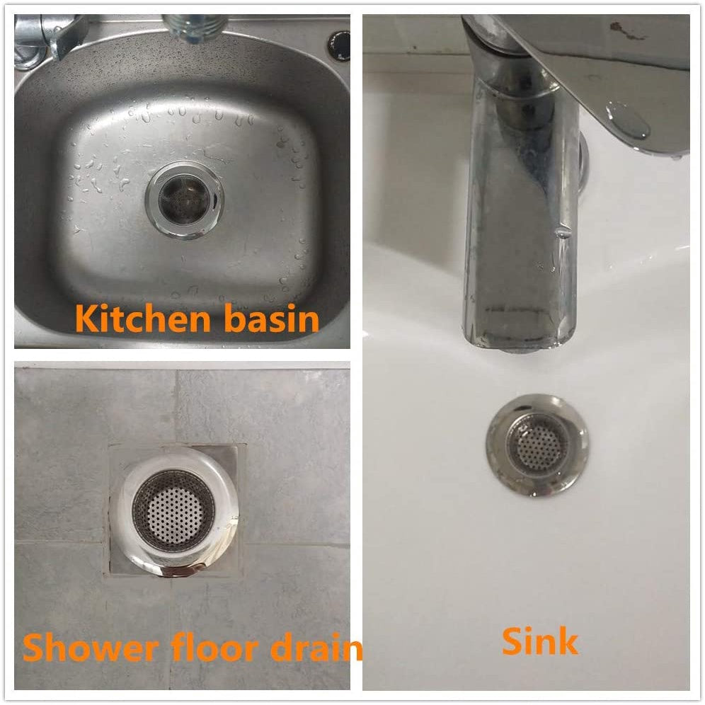 C&C Stainless Steel Sink Filter Sink Strainer Drainer Drain Filter Kitchen Strainer Bekas Penapis Air Sinki