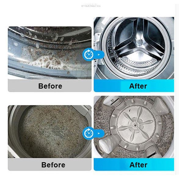 12pcs/1pcs Washing Machine Cleaner Foam Cleaning Blocks Deep Cleaning Dirt Remover Cleaner Pembersih Pencuci Mesin Basuh