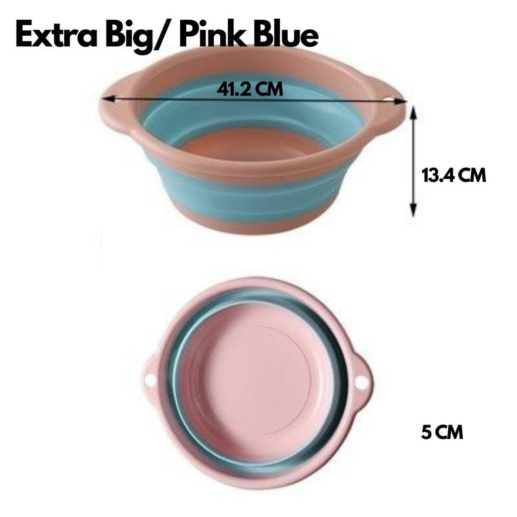 C&C 10L Foldable Bucket Baldi Lipat Travel Camping Fishing Collapsible Bucket Baldi Air Bathroom Basin