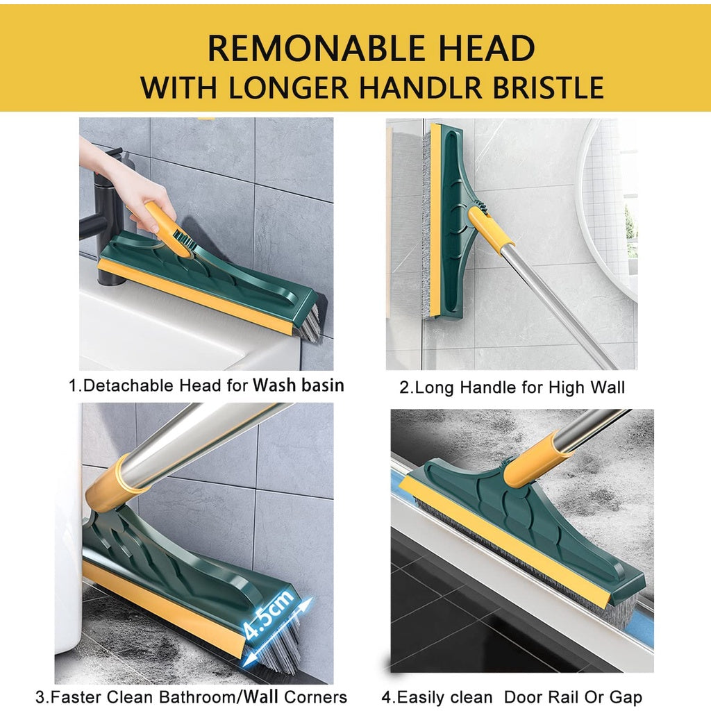 C&C 3 in 1 Rotatable V Shape Floor Tile Cleaning Brush Magic Broom Gap Cleaning Gap Brush Penyapu Lantai Berus Lantai