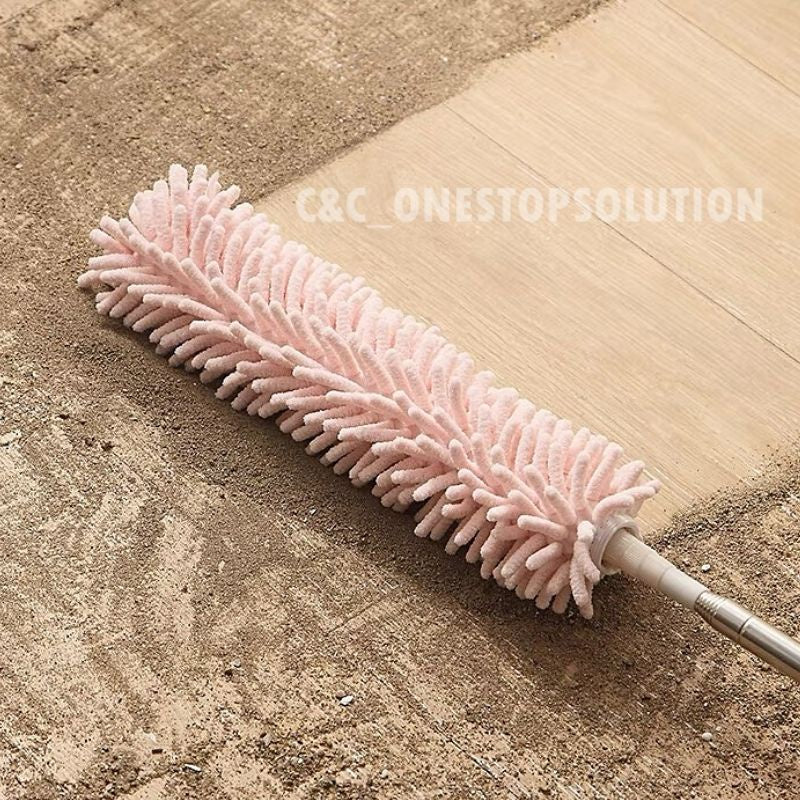C&C 250cm Long Microfiber Duster Nordic Extendable Duster Retractable Microfiber Cleaning Brush Flexible Washable