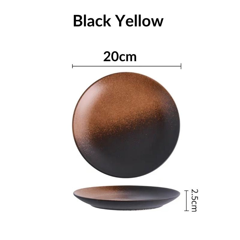 C&C Japanese Plate Ceramic Tableware Japanese Tableware Home Restaurant Kiln Ceramic Snack Plate Seramik Pinggan