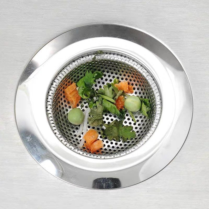 C&C Stainless Steel Sink Garbage Strainer Filter Waste Thick Drainage Hole Strainer Penapis Sampah for Kitchen Sinks
