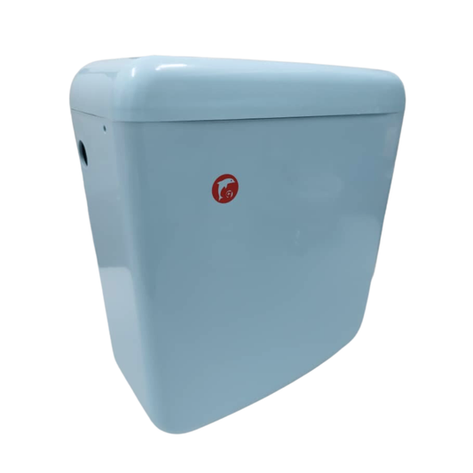 Toilet Water Tank Single Push Button - Sky Bue