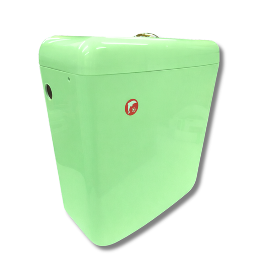 Toilet Water Tank Single Push Button - Green