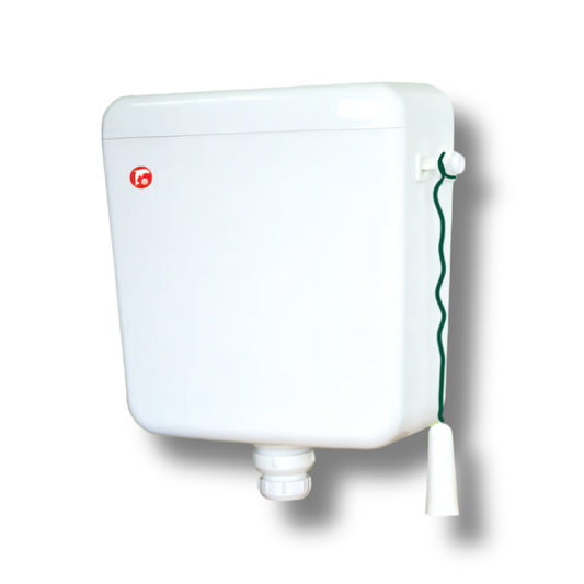 Toilet Water Tank High Level Squat - White