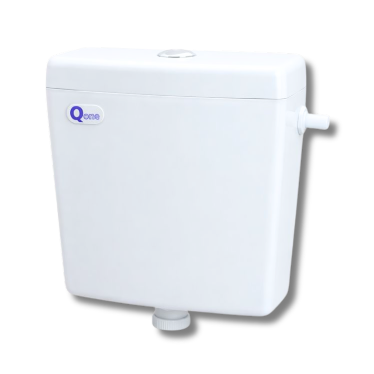 Toilet Water Tank Single Push Button - Q1 Brand - White
