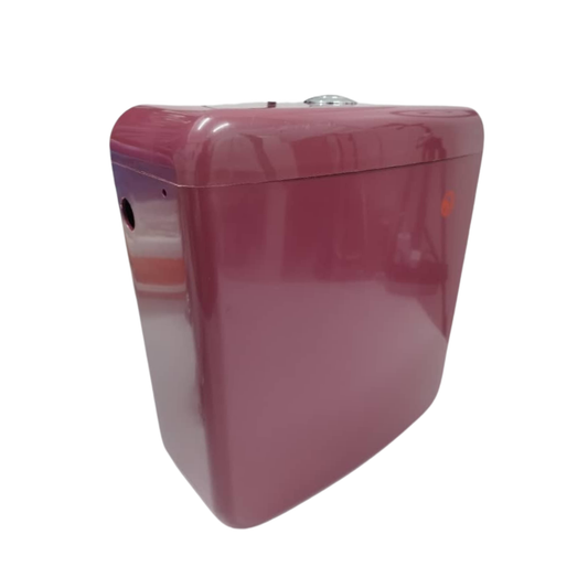 Toilet Water Tank Single Push Button - Burgandy