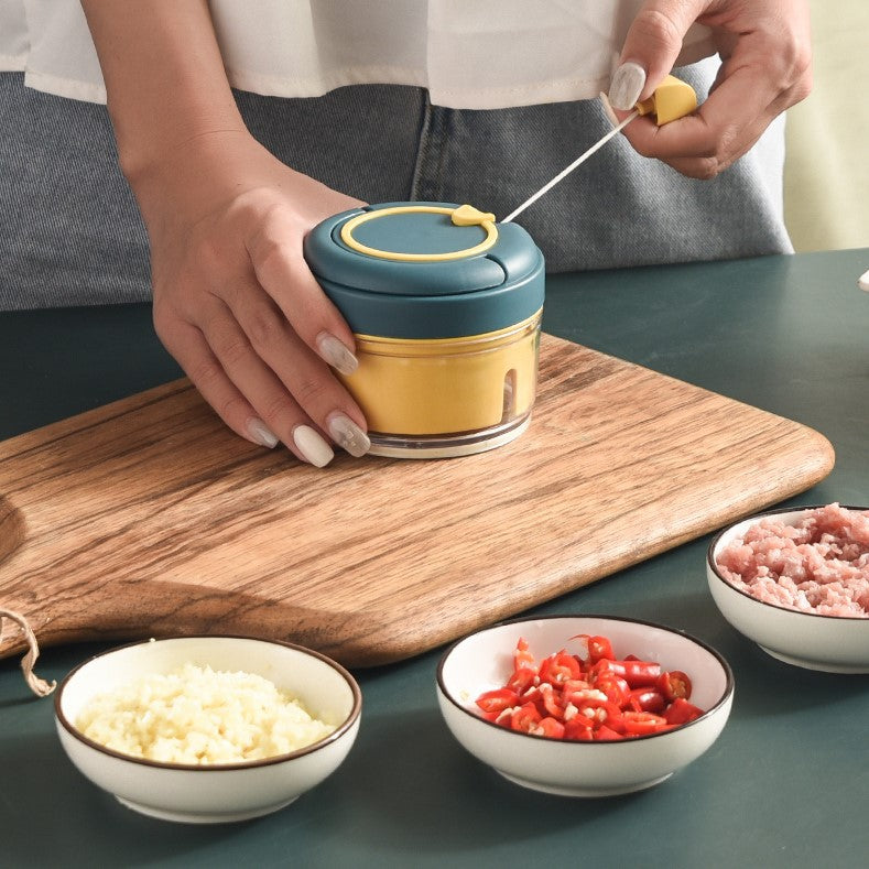 200ml Easy Manual Hand Pull Speedy Chopper Blender Mixer Mini Sharp Blade for Garlic Foof Sherdder