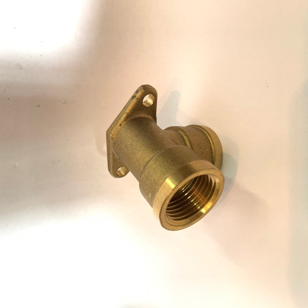 Brass Wall Plated 1/2 Inches Threaded Elbow Silver Copper
