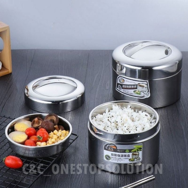 ZHENGFEI 304 Stainless Steel Lunch Box Warmer Vacuum-Insulated Bekas Makanan Tahan Panas Food Storage Containe