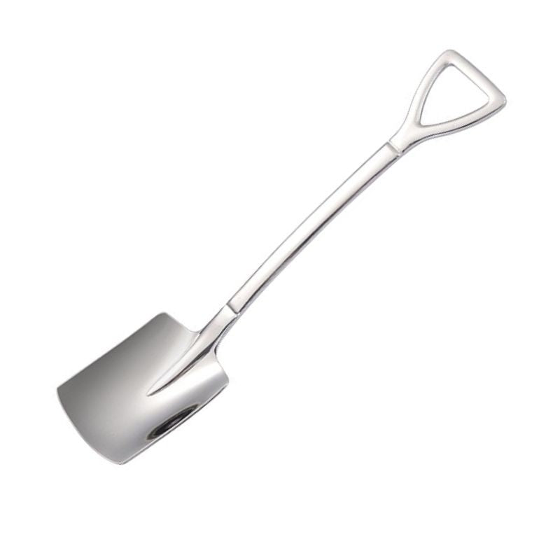 Shovel Design Dessert Spoon Ice-Cream Spoon Coffee Spoon Cake Spoon Stainless Steel Spoon Milk Tea Dessert