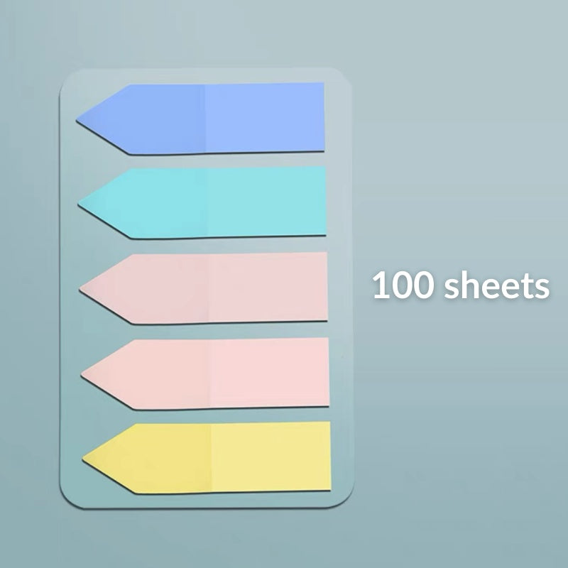 C&C 100pcs Colorful Sticky Note Memo Pad Lable Sticker Bookmarks Notepad School Office Stationery