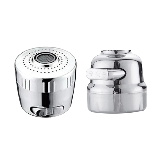 Adjustable Tap Head Nozzle Chrome Water Saving Tap Kitchen Sink Round Faucet Rotatable 360 Degree Kepala Paip