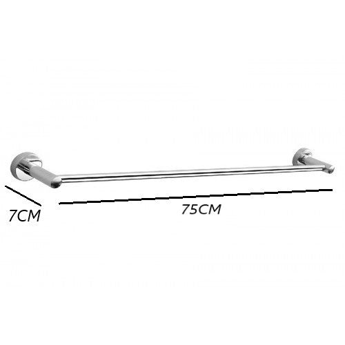 75cm Stainless Steel Single/Double Towel Bar With Stainless Steel Fixing Screws Towel Rail Bathroom