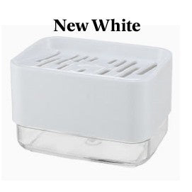 C&C Soap Dispenser Manual Press Soap Pump Liquid Soap Dispenser With Sponge Kitchen Soap Holder Pam Sabun Pinggan