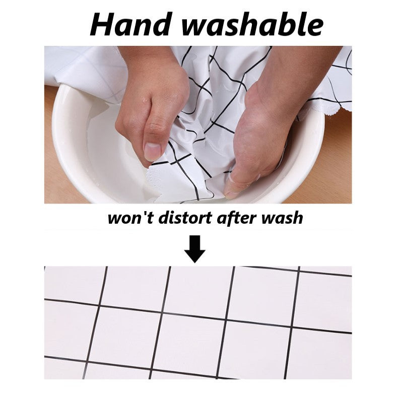 C&C PVC Table Cloth Dustproof Alas Meja Waterproof Rectangle Table Cover Desk Cloth Plaid tablecloth oilproof 137x180
