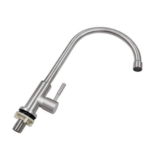 ATO 304 Stainless Steel Kitchen Sink Tap Faucet Pillar Type Bathroom Basin Water Tap Single Cold Sink Tap