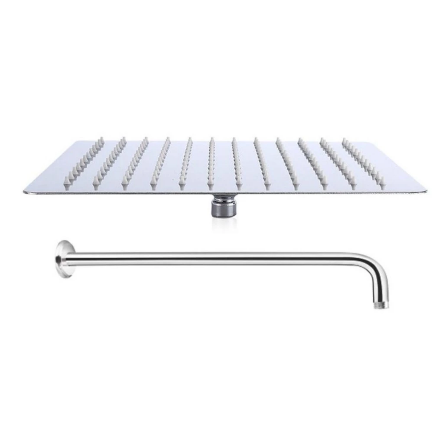 Atocco Premium 8 Inches Stainless Steel 304 Rainfall Shower Head Square with Shower Arm 33 CM