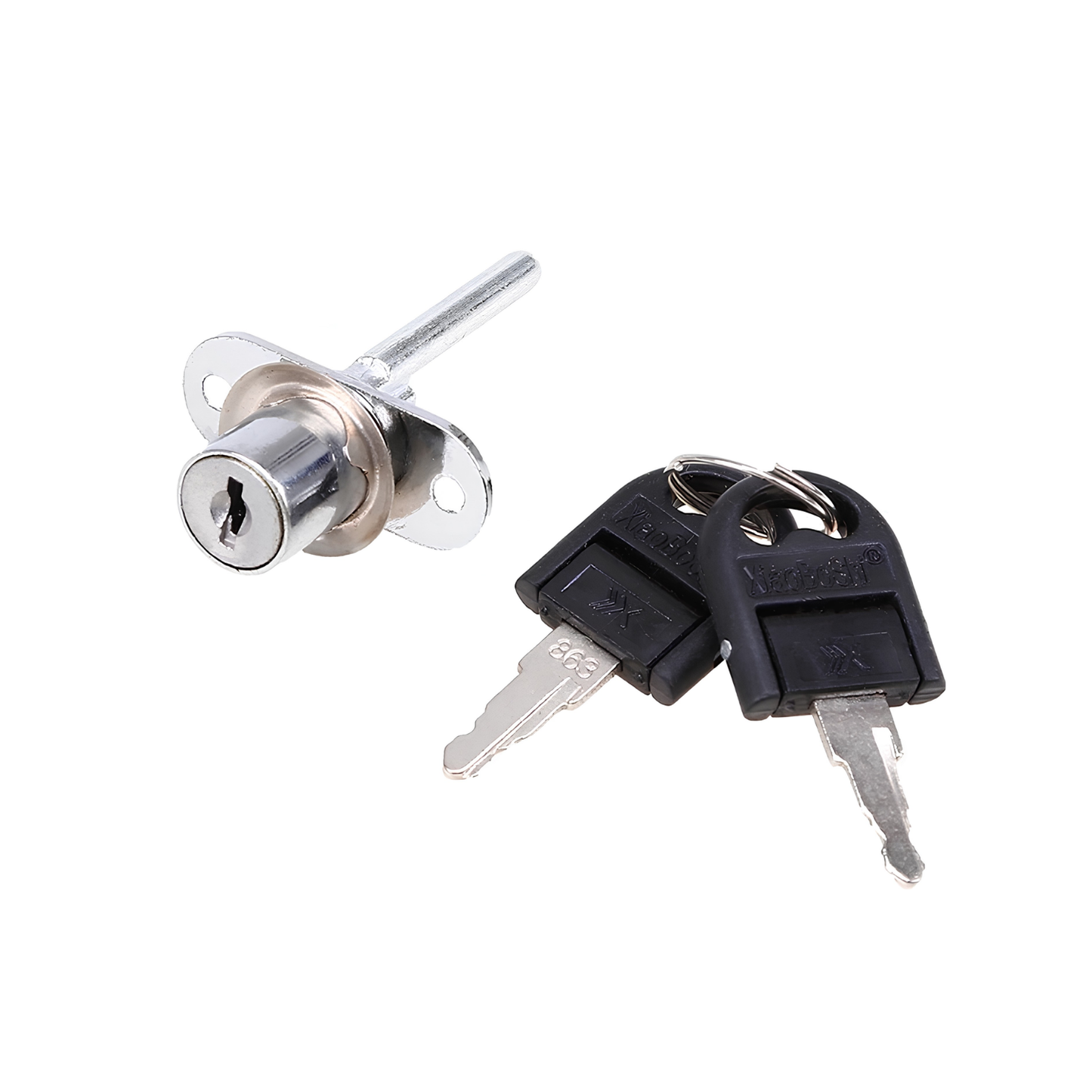 AZUM 1PC 16mm Zinc Alloy Cam Lock Door Cabinet Cupboard Pedestal Locker + 2 Keys