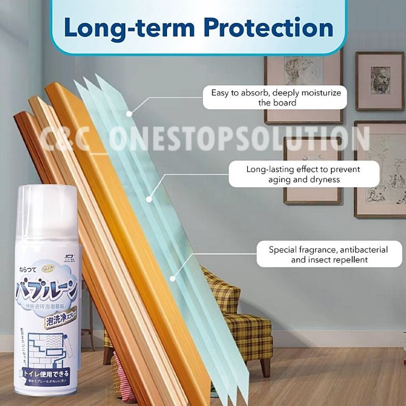 C&C Floor Tile Cleaner Spray Multi-Purpose Foam Cleaner Ceramic Tile Cleaner Stain Remover Powerful Cleaning Agent
