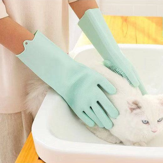 Multifunction Silicone Cleaning Gloves Magic Silicone Dish Washing Gloves