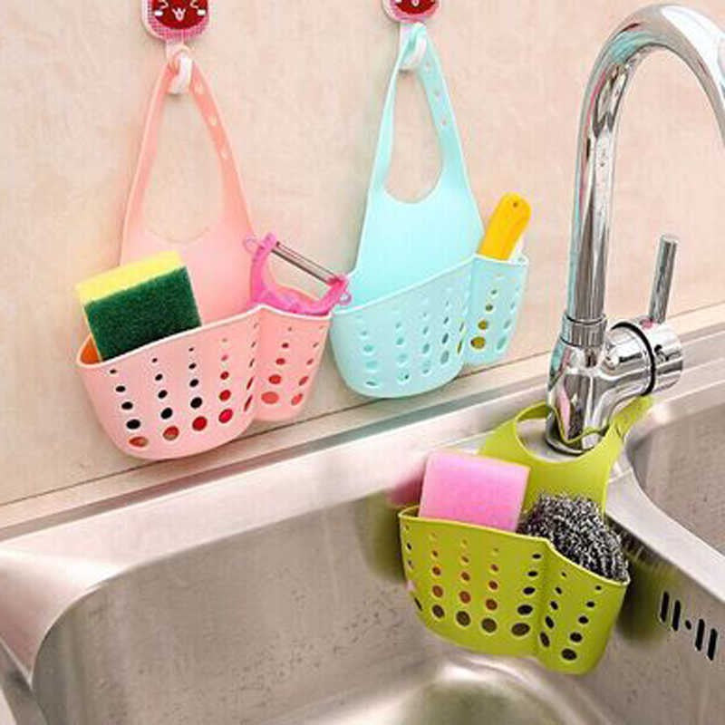 USEFUL Sink Saddle Sponge Storage Hanging Basket Drainer for Kitchen Sink