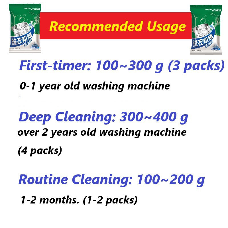 C&C Washing Machine Cleaner Powder Serbuk Pembersih Mesin Basuh Tank Cleaning Drum Cleaner Powder Detergent 100g