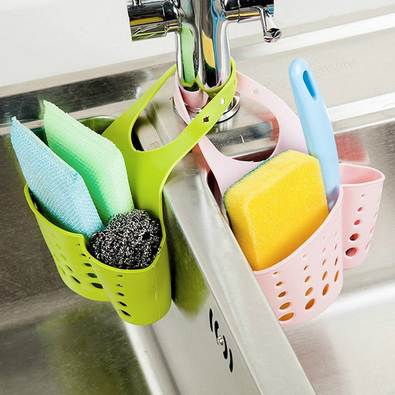 USEFUL Sink Saddle Sponge Storage Hanging Basket Drainer for Kitchen Sink