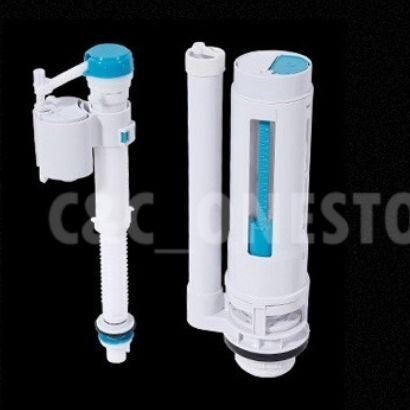WATER SAVING Cistern Flush Valve Set w/ Adjustable Syphon Valve Toilet Cistern Water Inlet Control Bathroom Fitting