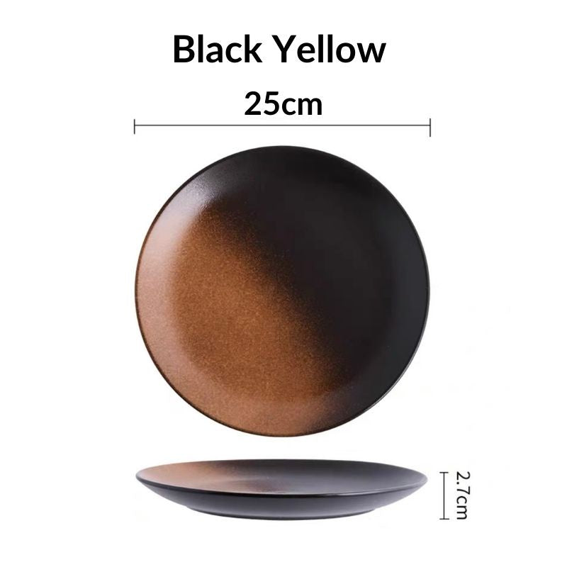 C&C Japanese Plate Ceramic Tableware Japanese Tableware Home Restaurant Kiln Ceramic Snack Plate Seramik Pinggan