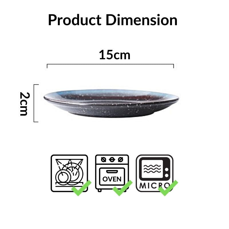 C&C Japanese Plate Ceramic Tableware Japanese Tableware Home Restaurant Kiln Ceramic Snack Plate Seramik Pinggan