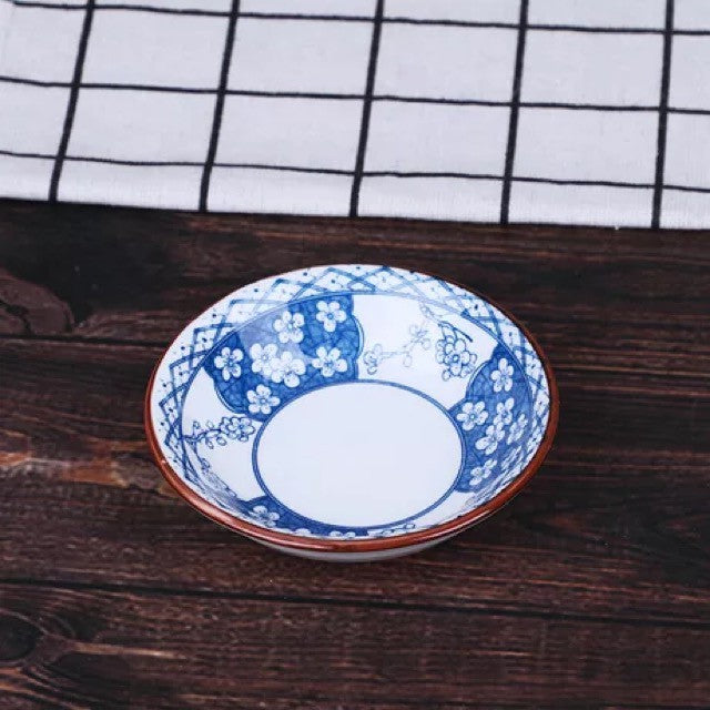 1 SET Japanese-Style Porcelain Tableware Ceramic Food Snacks Shallow Flat Plate Soup Bowl Square Round Oval 038
