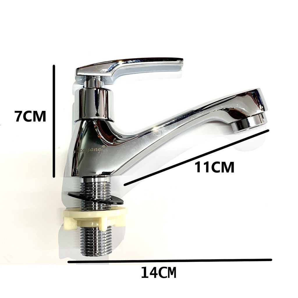100% TOP GRADED BRASS BASIN PILLAR TAP CHROME