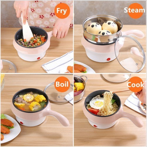 Electric Non-Stick Magic Multi-cooker Frying Pan Grill Hot Pot