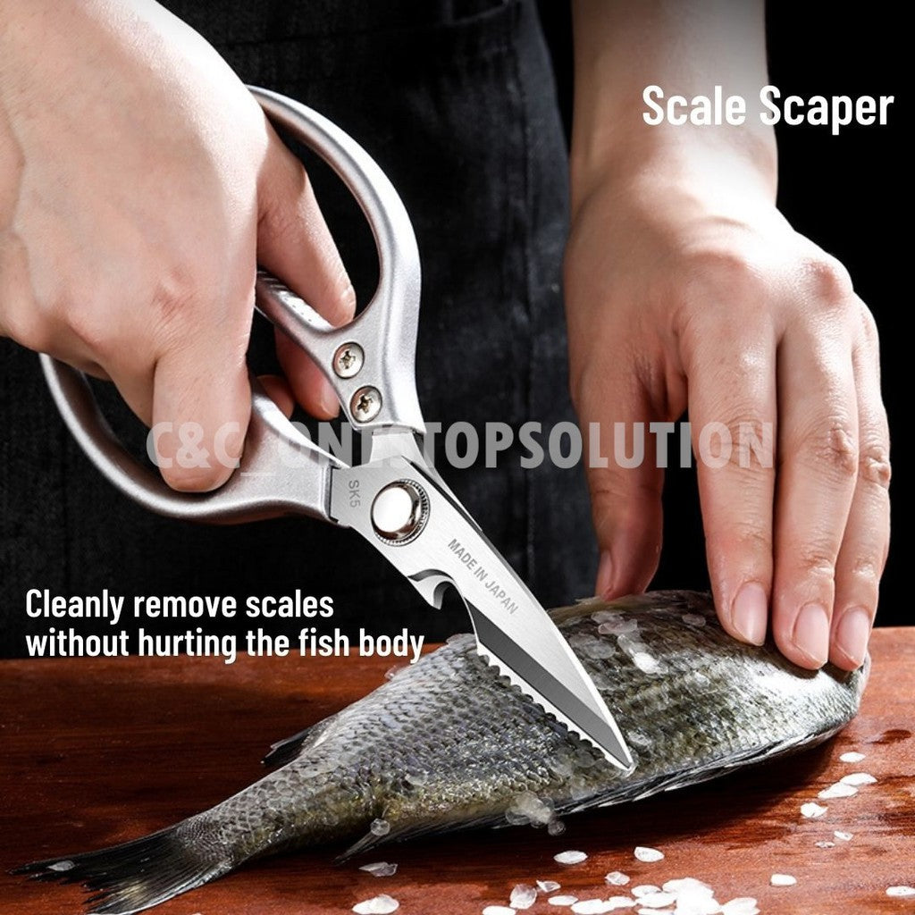 SK5 Japan Multifunction Heavy Duty Scissors Kitchen Shears / Gunting Dapur Heavy Duty Ikan tulang bone daging mea