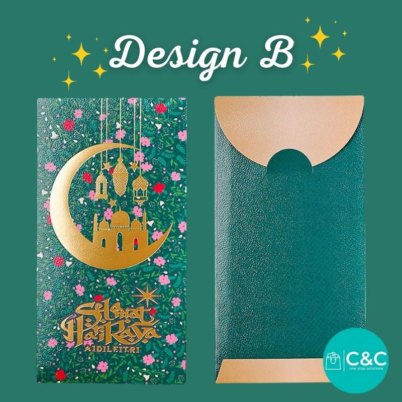 C&C 6pcs Sampul Duit Raya Premium 2026 / Raya Packet / Green Packet / Angpau Raya / Sampul Raya 2026 / Sampol Raya
