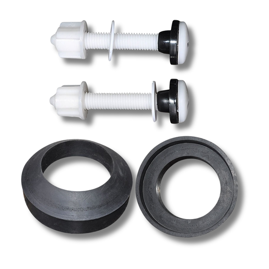 C&C 1 Set Toilet Cistern Donut Sponge Washer with Screw Fixings Two Piece Toilet Water Tank Anti Leak Toilet Accessories