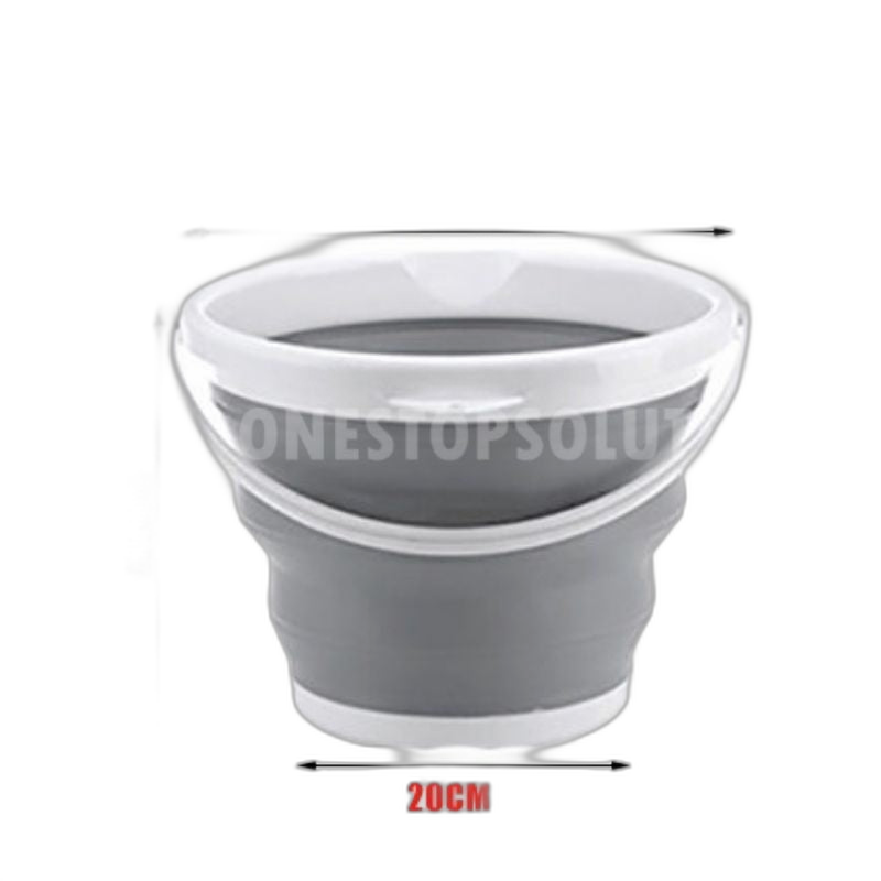 C&C 10L Foldable Bucket Baldi Lipat Travel Camping Fishing Collapsible Bucket Baldi Air Bathroom Basin