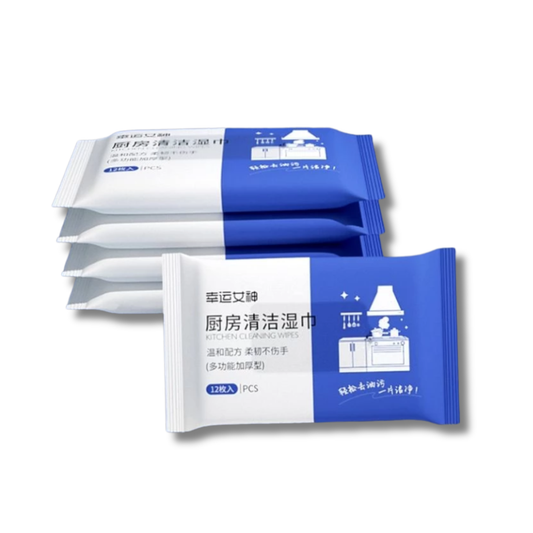 C&C 12 Sheets Kitchen Wipes Kitchen Use Wet Tissue Towel Kitchen Cleaning Wipes Kitchen Wet Wipes